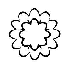 Mandala icon, blending intricate patterns and symmetrical geometry to evoke serenity and balance, Mandala icon, Mandala vector