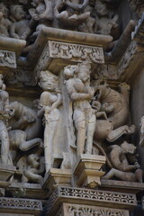 This is photo of Parsvanath Jain temple at Khajuraho in India
