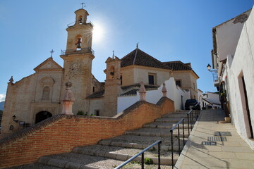 The church Santa Maria de Jesus, Antequera, Malaga province, Andalusia, Spain, located on Portichuelo square