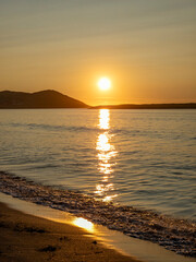 Beautiful sunset at Portnoo Narin beach in County Donegal - Ireland