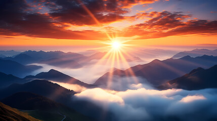 Gorgeous clouds at sunrise