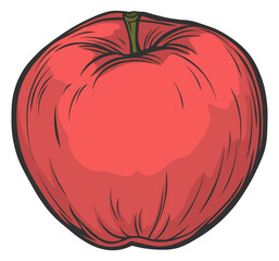  vector illustration apple without background