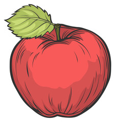  vector illustration apple without background
