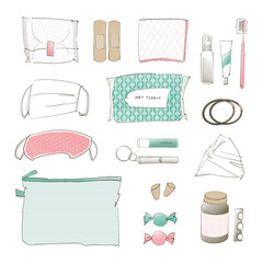 防災ポーチ　女性用　セット