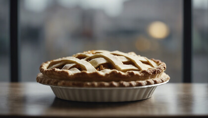 Golden Delicious Apple Pie Extravaganza: Baking Magic on the Window Plant Shelf

