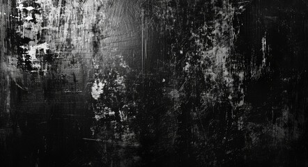 Distressed Film Texture in Black and White Background