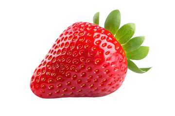Fresh Strawberry Fruit Isolated on Transparent Background