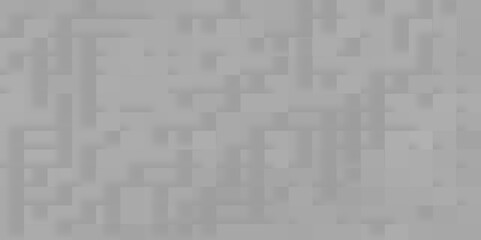 Embossed paper square white Background with 3d white block pattern, Abstract business concept random offset white square cube boxes block background,  seamless white or grey geometric background.