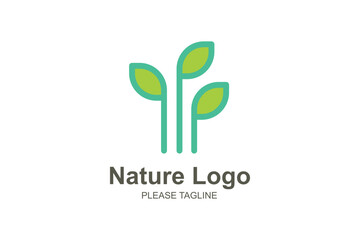 Nature Logo Based Abstract Creative Geometric