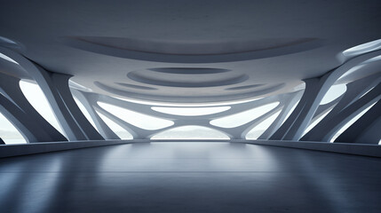 Abstract futuristic 3d architecture