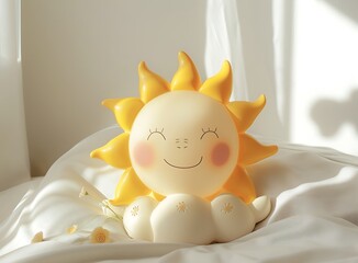 easter egg with sun rays