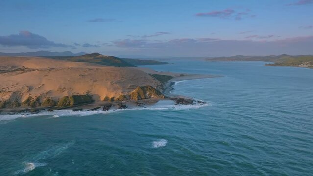 Giant sand dunes, Hokianga Harbour, Northland, New Zealand