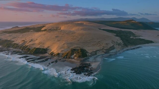 Giant sand dunes, Hokianga Harbour, Northland, New Zealand