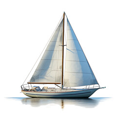 sailboat isolated on a transparent background