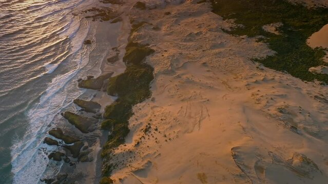 Giant sand dunes, Hokianga Harbour, Northland, New Zealand