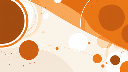 An orange and brown pattern with circles