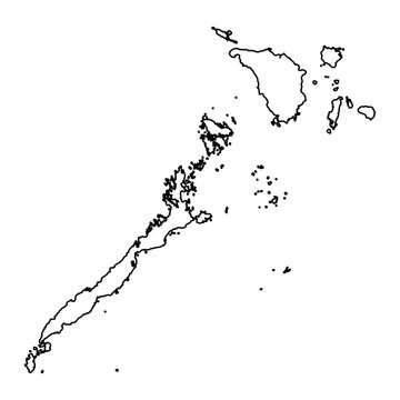 Mimaropa Region map, administrative division of Philippines. Vector illustration.