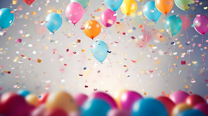 Confetti bokeh background, symbolizing achievement and success