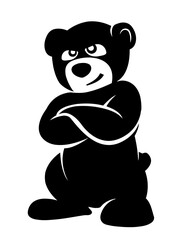 panda bear with a bamboo