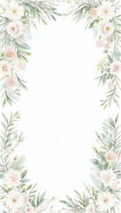 Fototapeta na wymiar Soft pink flower watercolor bouquet for background, wedding, fabric, textile, greeting, card, wallpaper, banner, sticker, decoration