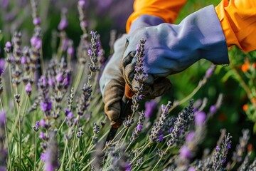 Cultivating and caring for French lavender plants.