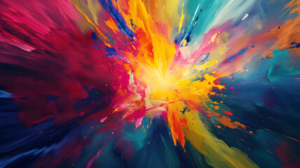Colorful Chaos Dynamic Energy in Acrylic Pouring Artwork Background..