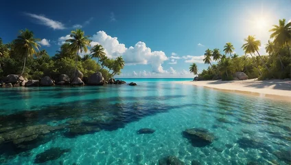 Deurstickers Insel in der Karibik © CKJGmbHzHdJose