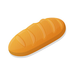 Homemade French Bread cartoon illustration