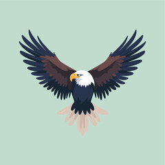 american eagle independence day vector illustration