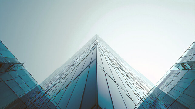 modern office building. Business photo composition, simple business background. Generative AI