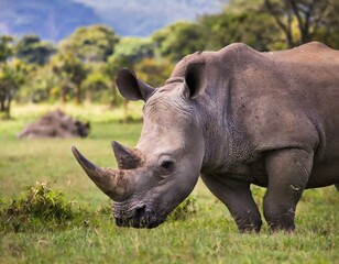 Obraz premium rhino in the wild