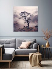 Misty Scottish Moors - Capturing Nature's Untouched Beauty on a Canvas Print