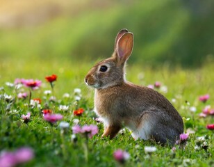 Fototapeta premium rabbit in the grass