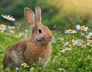 Fototapeta premium rabbit in the grass