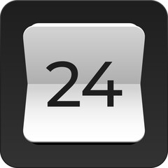 Vector simple icon calendar, 31 day of the month, collection of calendar symbols.