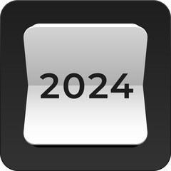 Vector simple icon calendar, month of the year, collection of calendar symbols.