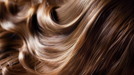 Fototapeta premium Beautiful healthy shiny hair texture. Made with generative ai
