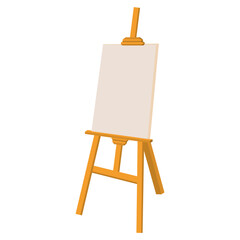 Painting tool wooden easel frame and drawing paper