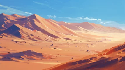 Fotobehang beautiful desert landscape  © ananda