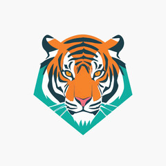 Tiger logo on a white background