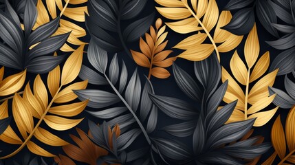 Ornate Botanical Pattern Background