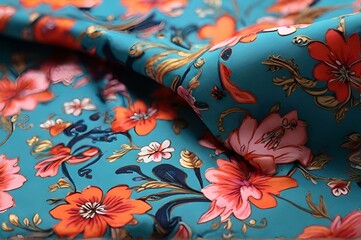 Cotton Fabric Texture: Delicate Floral Patterns . Elegant Cotton Floral Patterns: Cambric and Batiste Textures