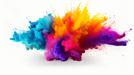 Colored powder explosion