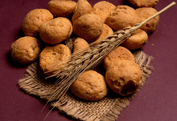 Crunchy Rusk or Toast for healthy life with wheat for breakfast.