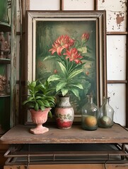 Victorian Greenhouse Botanicals: Vintage Charm of Old-World Plant Paintings