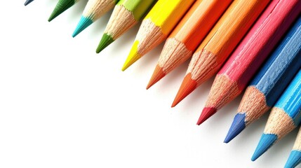 Color pencils composition. Generative AI