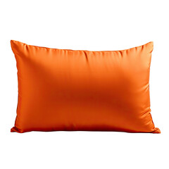 Orange pillow on transparent background