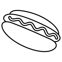 hot dog cartoon