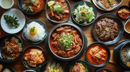 Fototapeta na wymiar Korean pork feet dish. Generative AI