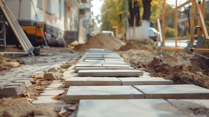 Pavement repair. Generative AI